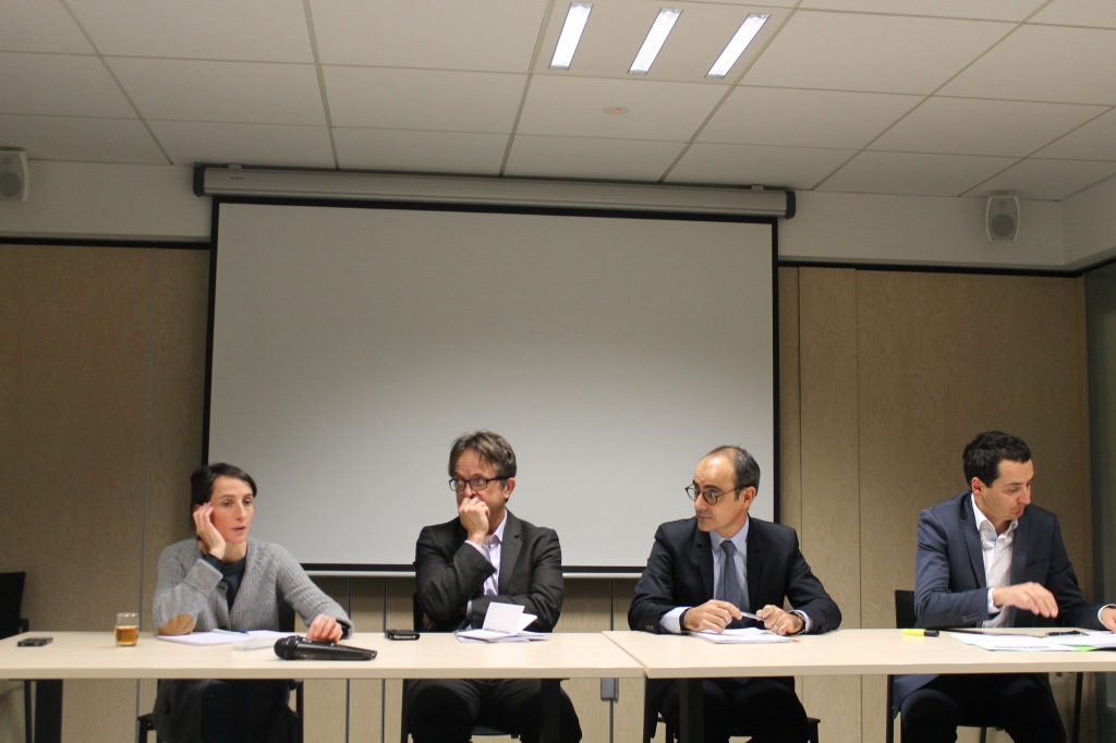 Eunice Mangado-Lunetta (AFEV), Eric Nedelec (ANLCI), Hervé Fernandez (ANLCI), Philippe Boutot (APFEE)