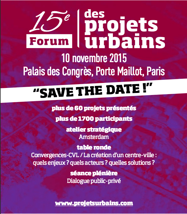 Programme 15e forum projets urbains