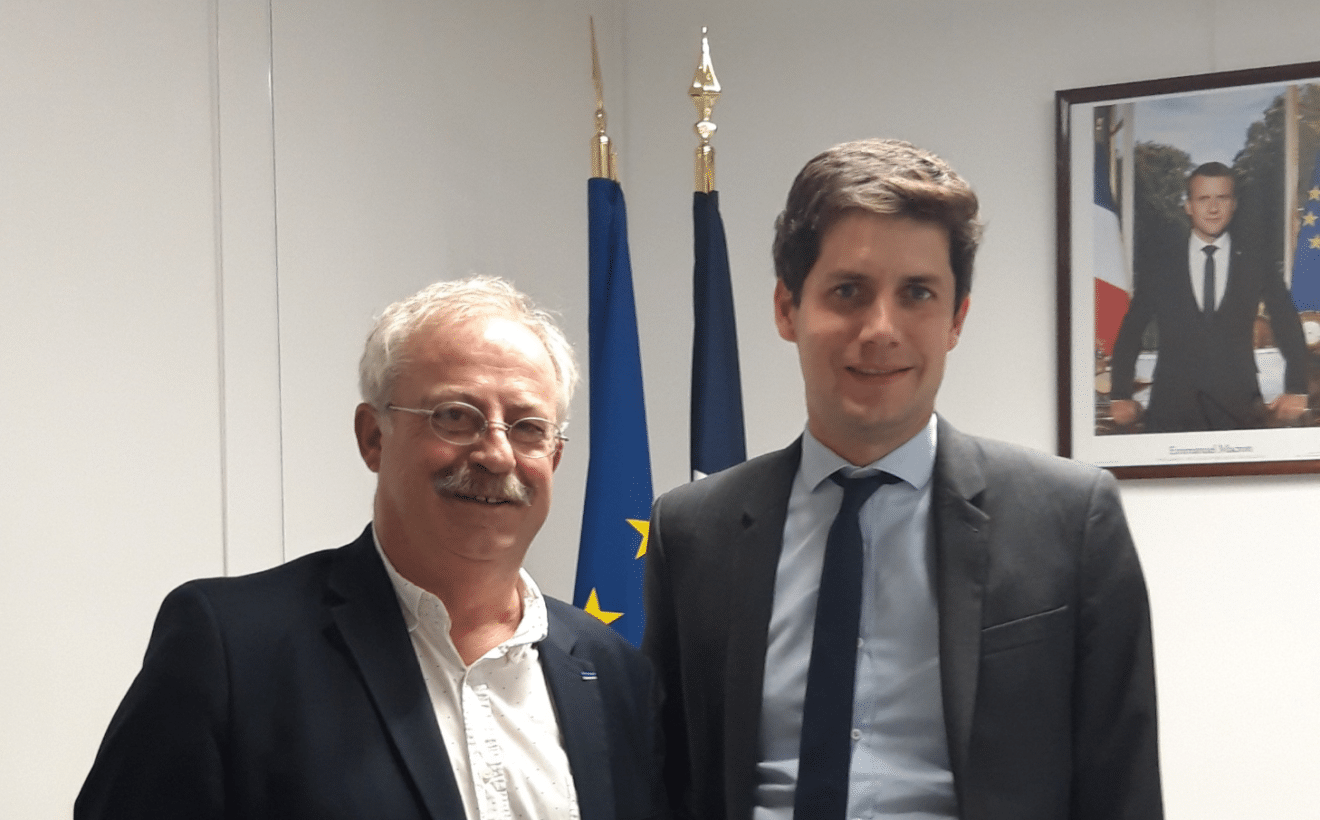 Marc Vuillemot, reçu par Julien Denormandie ministre chargé de la ville et du logement