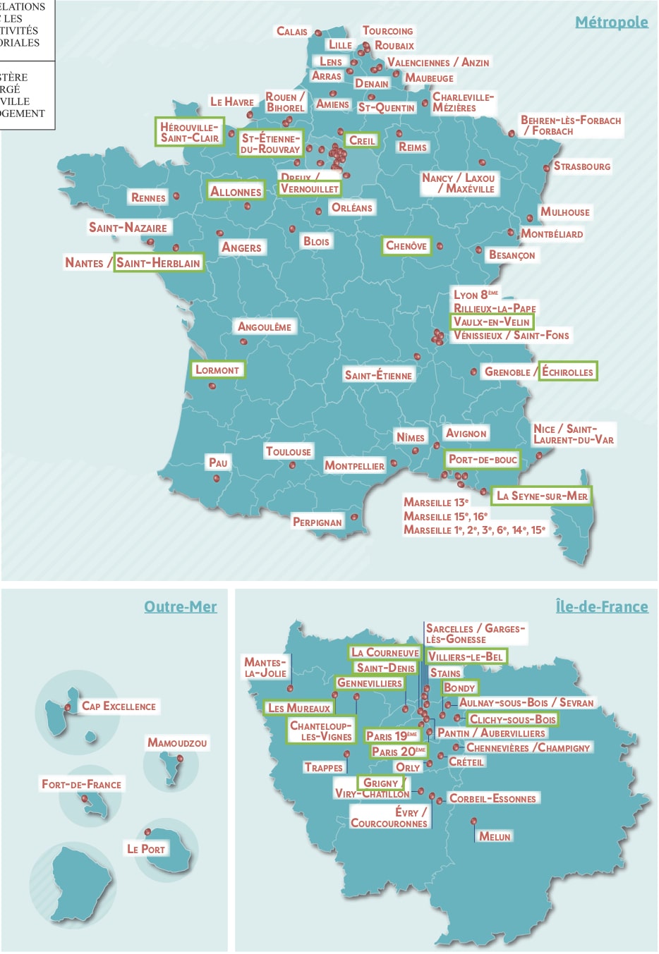 Les 80 cités éducatives labellisées en septembre 2019