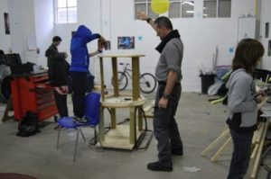 atelier mené avec les jeunes du quartier