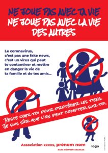 Affiche "Ne joue pas avec ta vie"