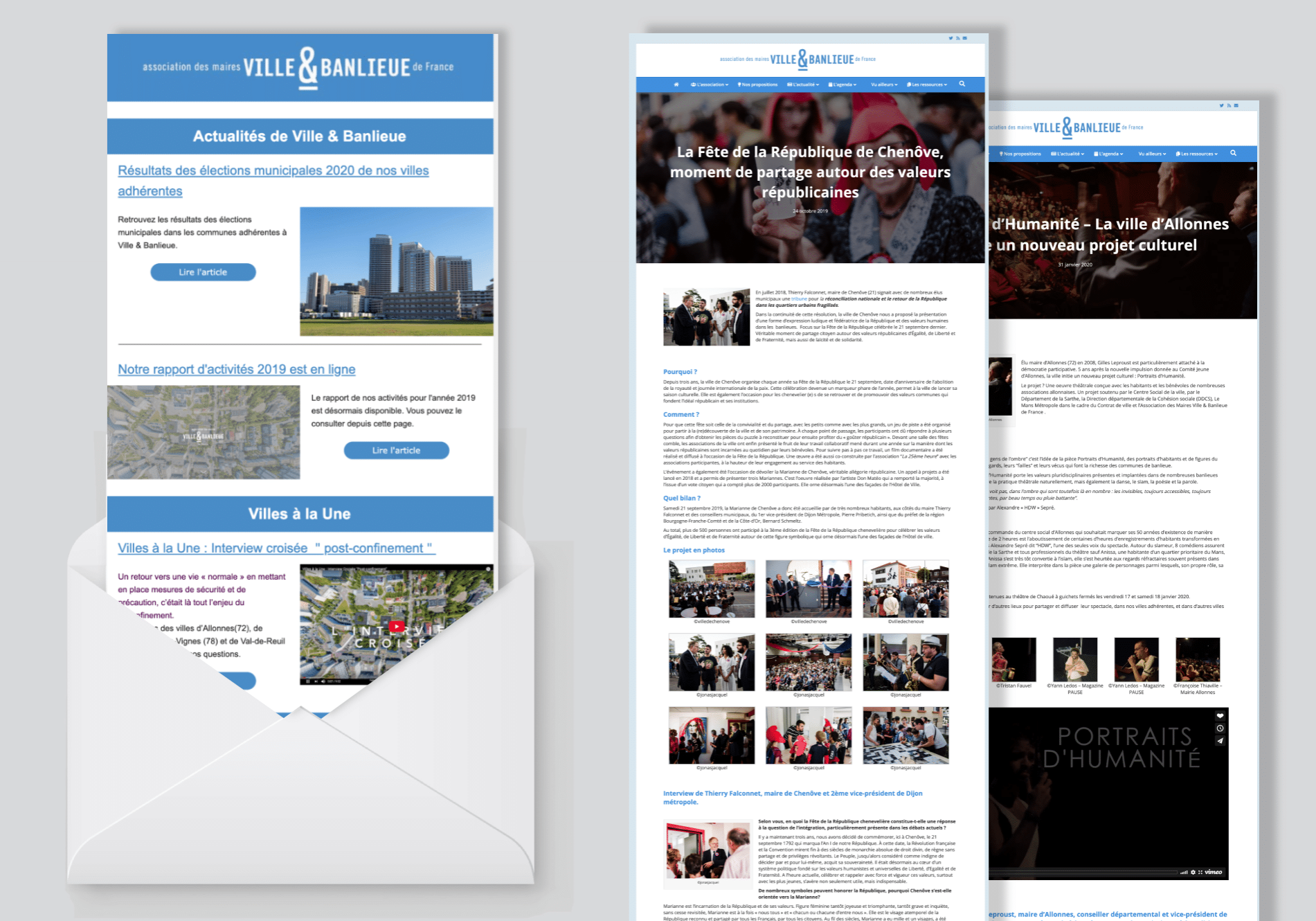 Newsletter et villes a la une Newsletter et villes a la une